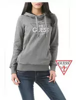 chaqueta hoodie guess mujer pas cher reminiscence gris